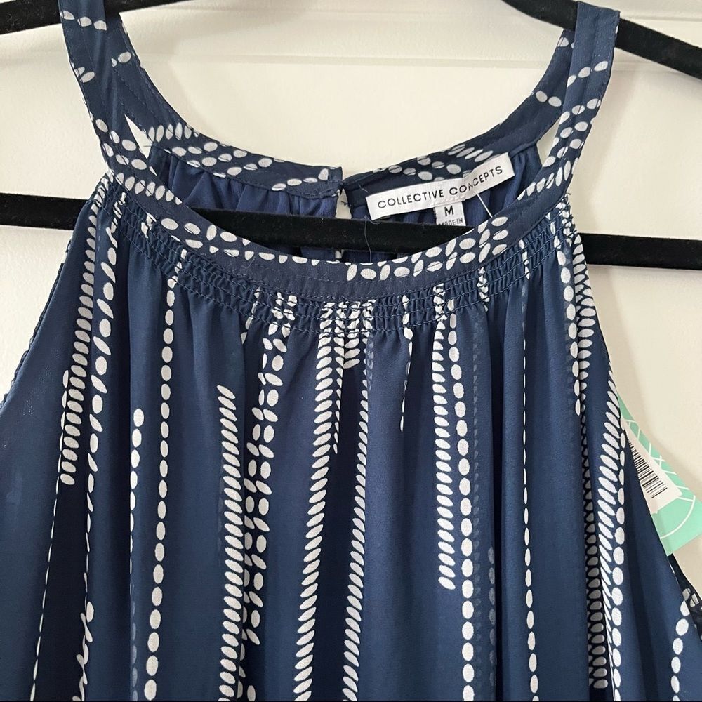 NWT Collective Concepts halter style abstract str… - image 9